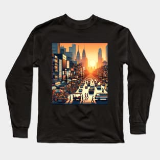 Sunset in Asia Long Sleeve T-Shirt